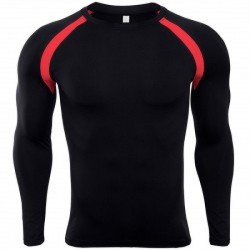 Custom Breathable Compression Shirt Top Quality Men Compression Shirt 