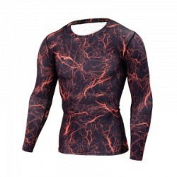 Hot Selling Fitness Men Long Sleeve Compression Running Tops Gym Wear Sport Shirts for Men 