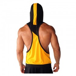 100% Cotton Hooded Stringer Gym Fitted Hoodie 