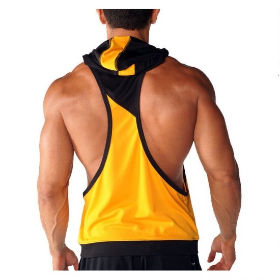 100% Cotton Hooded Stringer Gym Fitted Hoodie 100% Cotton Hooded Stringer Gym Fitted Hoodie