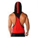 New design wholesale OEM men stringer bodybuilding gym hoodies with hat tank top New design wholesale OEM men stringer bodybuilding gym hoodies with hat tank top