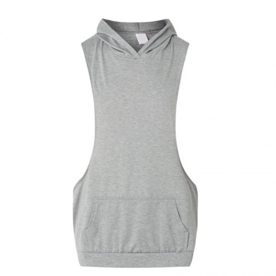 High quality multi color custom men blank GYM stringer y back sleeveless hoodie High quality multi color custom men blank GYM stringer y back sleeveless hoodie