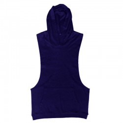 Wholesale Men Cotton Sleeveless Bodybuilding Fitness Gym Sport Tank Top Athletic Hoodies 