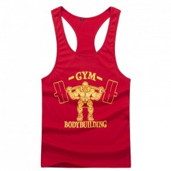 Top quality cheap muscle fitted blank gym mens stringer singlet wholesale 