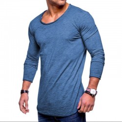 2020 Oversized Skinny T-shirt spandex quick drying long sleeve T shirt for men 