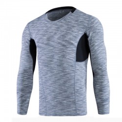 Top quality custom dry fit t shirts low MOQ mens t shirts muscle bodybuilding long sleeve t shirt with breathable fabric 