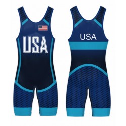Hot cheap sublimated youth wrestling singlets for sale wrestling clothes 